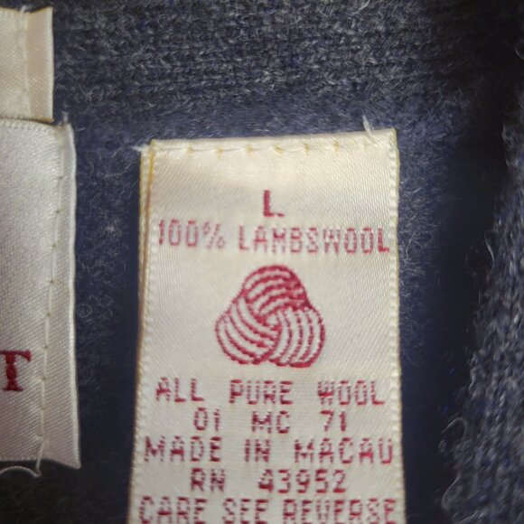 Weymouth Hunt ~ Sz L ~ Lambs’ Wool ~ Cardigan/Sweater ~ Excellent/New ConditIon - Picture 6 of 7
